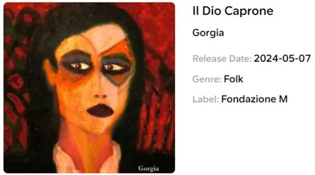 Gorgia Gorgia interpreta e suona i suoi accordi con una M38 e canta e agita campanacci. Il testo è un brano di Cesare Pavese, tratto dalla raccolta "Lavorare stanca", da cui quattro poesie furono depurate dall’ufficio censura della prefettura fiorentina “per motivi morali” (oltre a Il dio-caprone, I pensieri di Dina, Balletto, Paternità). Com'è noto, sono scaduti i diritti d'autore, essendo decorsi i 70 anni dal 1950.